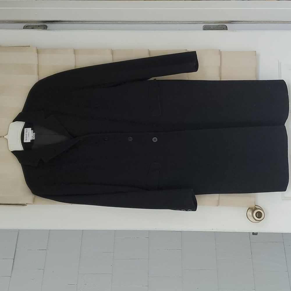 Black wool coat